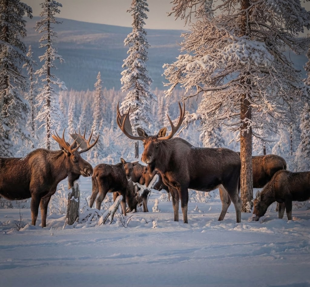 Нэгэн үе устах аюулд ороод байсан хандгайн сүрэг Хөвсгөлийн тайгад өсөн үржиж амар тайван бэлчиж байна